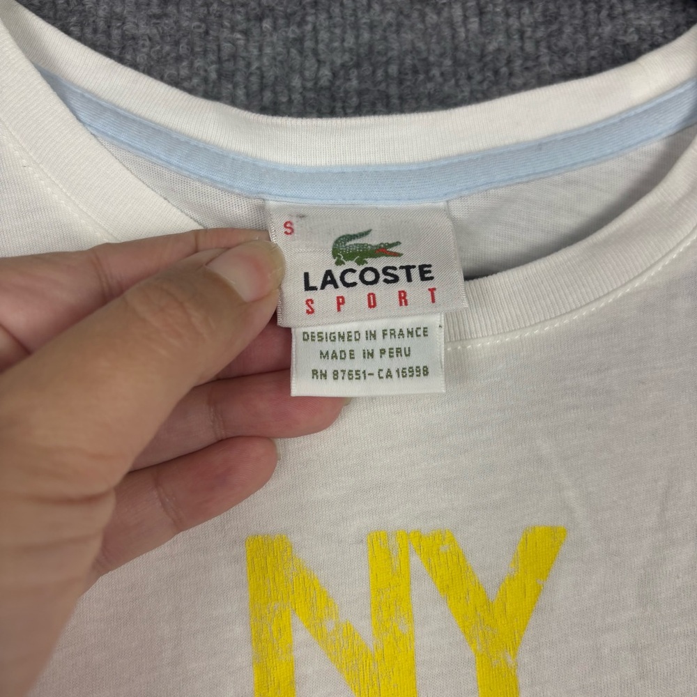 Lacoste Sport NY Tennis 2009 Graphic Tee Size S - Picture 2 of 8